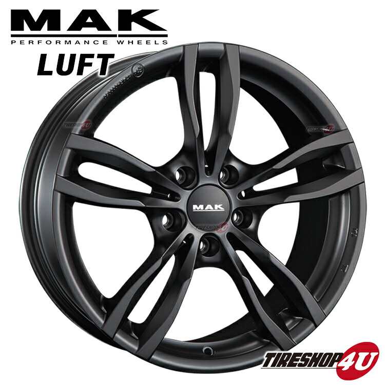 楽天市場 18インチ Mak Luft ルフト 18x8 0j 5 1 34 Hub 72 6f マットブラック Bmw 3シリーズ E90 E91 E92 F30 F31 4シリーズ F32 F36 新品アルミホイール1本価格 純正ボルト センターキャップ対応 Tire Shop 4u 楽天市場店