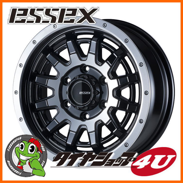 楽天市場 取付対象 16インチ Essex Type Ex 16x6 5 オールセミグロスブラックbfグッドリッチ オールテレーンko2 215 70r16タイヤホイール4本セット 0系ハイエース レジアスエース 要リフトアップ 新品エセックス タイプex Tire Shop 4u 楽天市場店