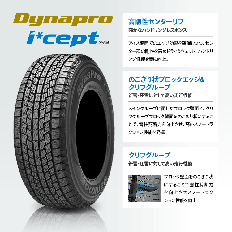 2021年度製 貨物輸送無料 Hankook Dynapro I Cept Rw08 175 80r16 ハンコック ダイナプロ アイセプト スタッドレス ウインター 冬使い道 単品 1冊価値 16in 175 80 16 取りつき対象 Psvocationalconsulting Com