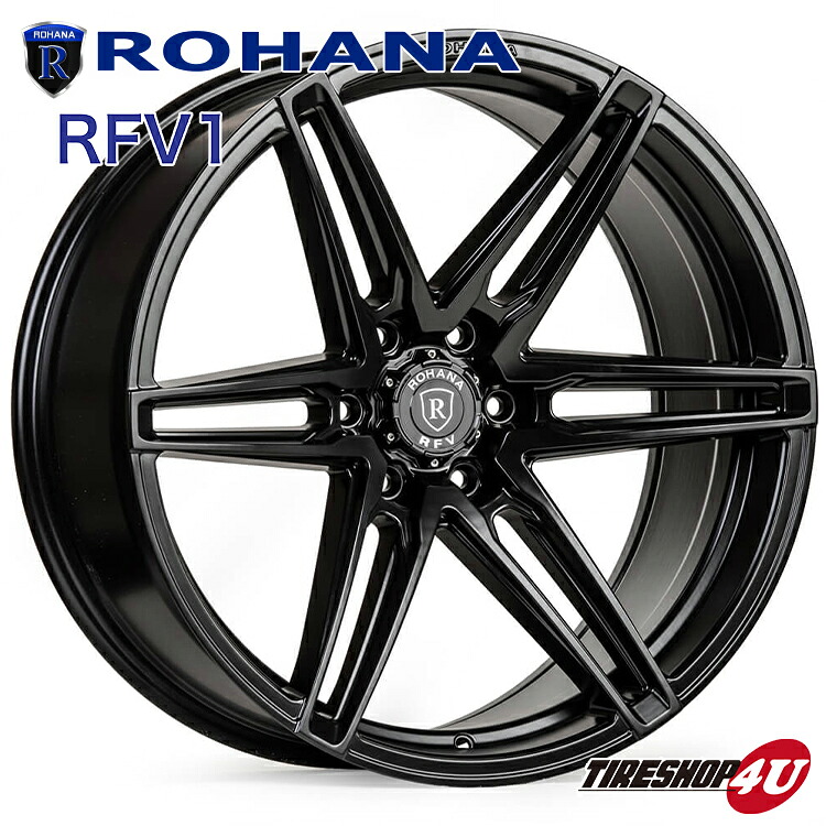 送料無料 ROHANA RFV1 20&times;9.5J 6/135 +18 マットブラック ロハナ ホイール 1本価格 単品 正規品 Rotary Forged製法 JWL規格 20インチ オフロード Ford Raptor F150 フォード ラプター など｜TIRE SHOP 4U 店