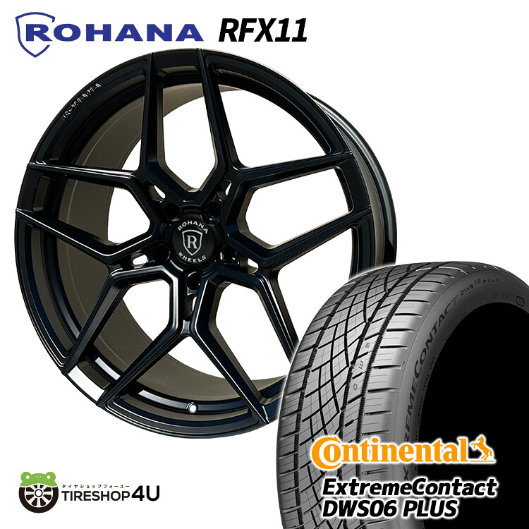 【楽天市場】新品 タイヤホイール 4本セット 22インチ ROHANA RFX11 22X9.5J 5/130 +45 マットブラック ...