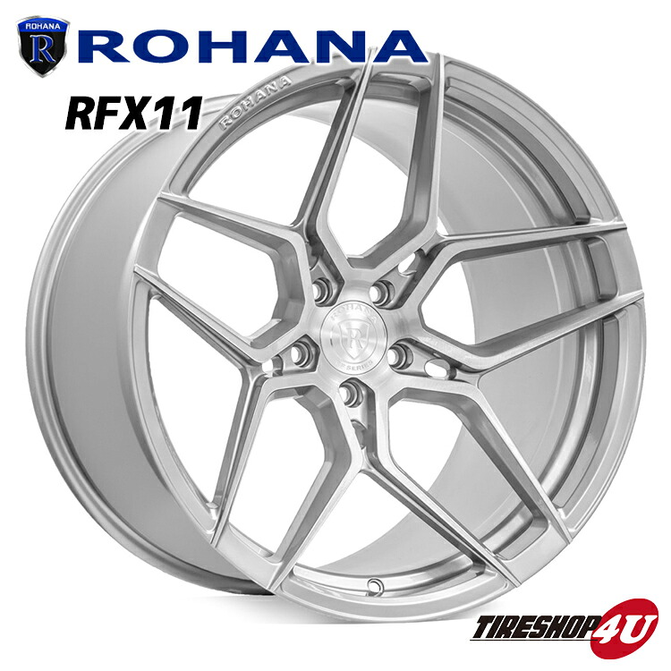 【最大P25倍】ROHANA RFX11 19×8.5J 5/112 +25 ブラッシュドチタニウム 新品 ロハナ 正規品 19インチ 19x8.5j フローフォーミング アルミホイール 1本価格 単品 AUDI BMW アウディ メルセデスベンツ など