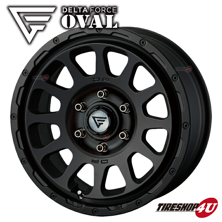 楽天市場】4本セット デルタフォース オーバル 17X8.0J 6/139.7 +20 CB