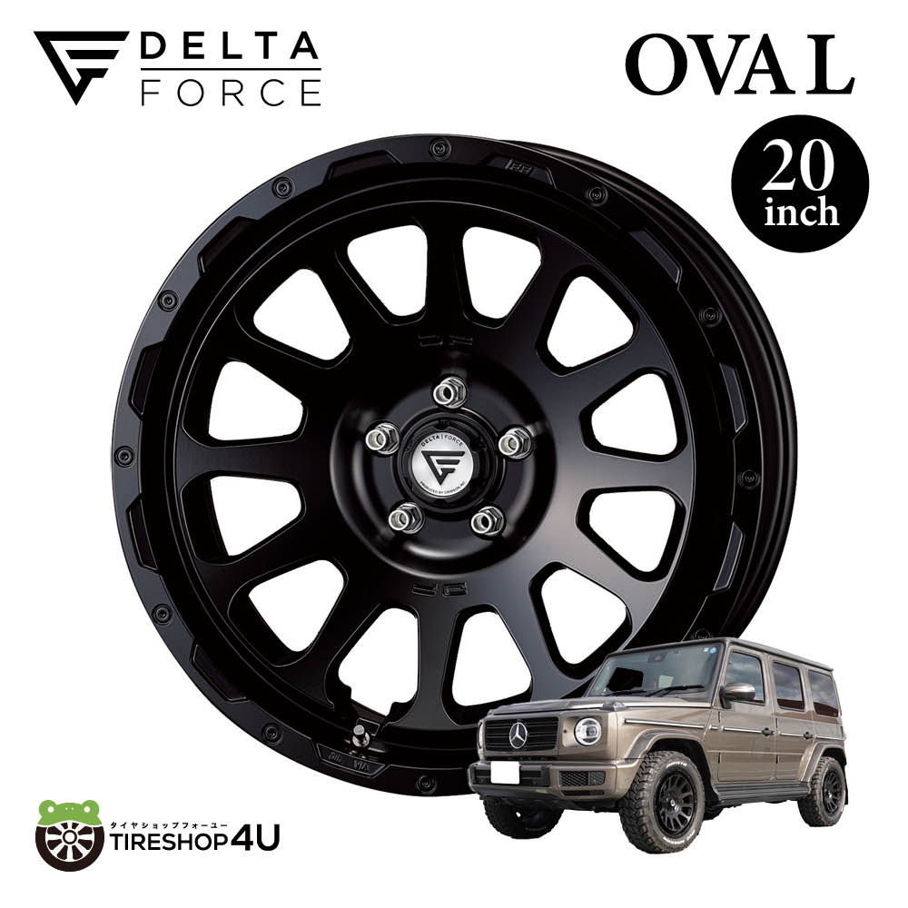 楽天市場】20インチ DELTAFORCE OVAL FF 20x9.0J 5/130 +25