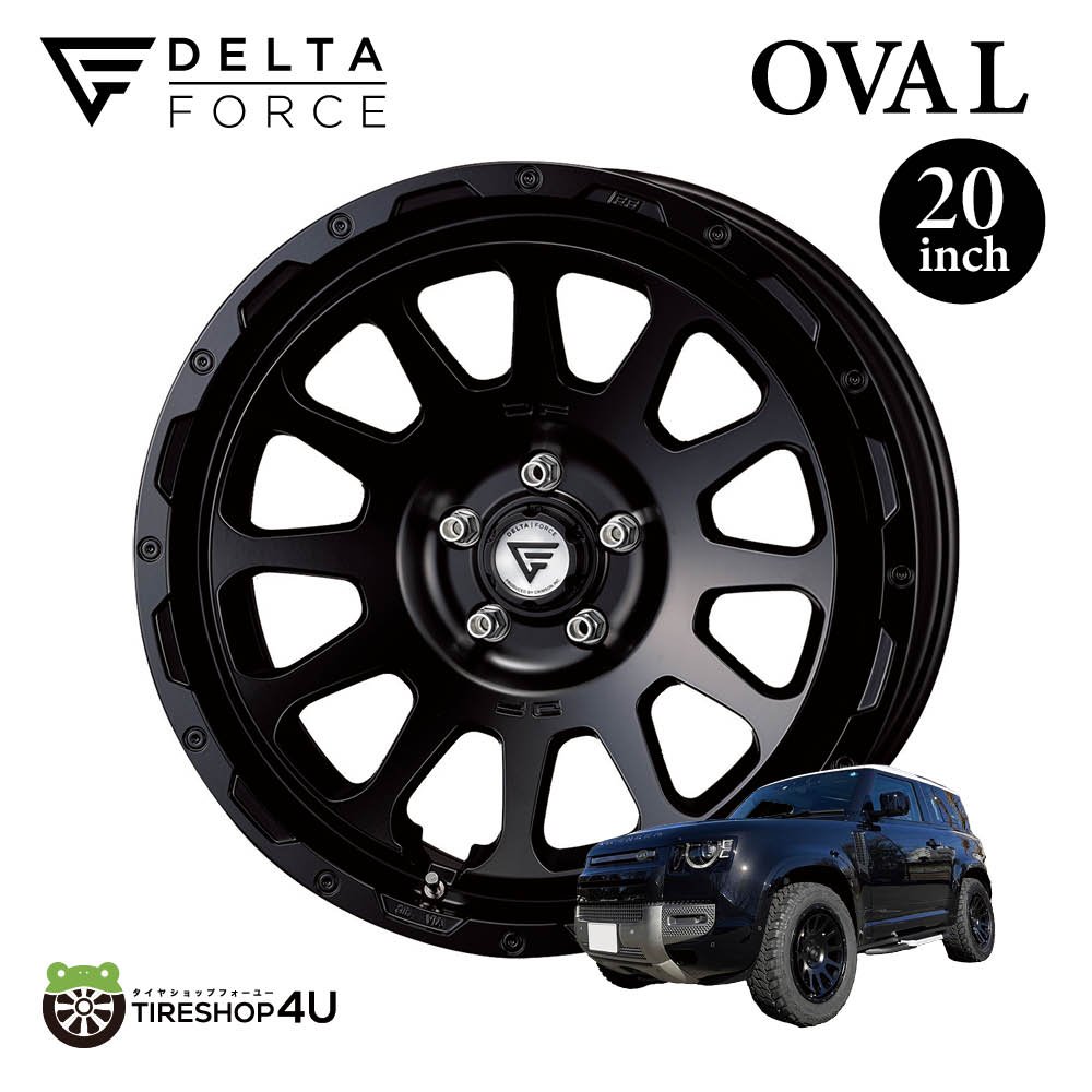 楽天市場】20インチ DELTAFORCE OVAL FF 20x9.0J 5/130 +25