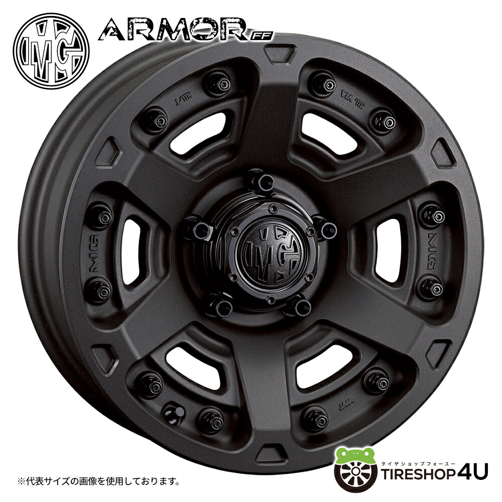 【最大P25倍】18インチ CRIMSON MG ARMOR FF 18x8.0J 5/114.3 +35 ショットガンブラック クリムソン マーテルギア アーマーFF デリカD5 OUTLANDER PHEV(GG2W) 新品アルミホイール1本価格 [4本購入で送料無料]