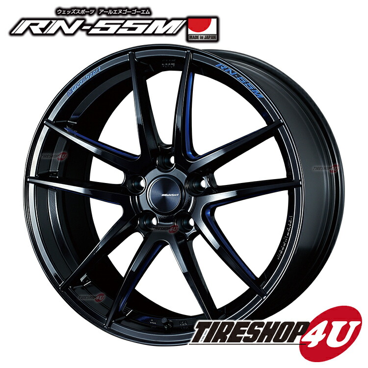 WedsSport RN-55M 18x8.5 45 100 アルミ ホイール 楽天市場】18インチ WedsSport RN-55M 18x8.5J 5/100 +45 HUB:65Φ