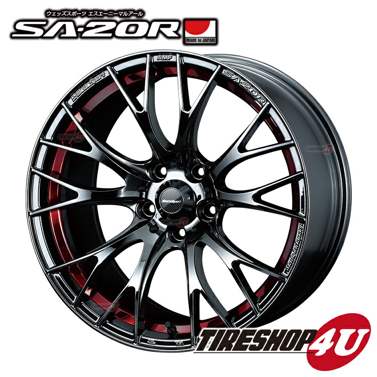 楽天市場】18インチ WedsSport SA-20R 18×8.5J 5/114.3 +50 RLC レッド 