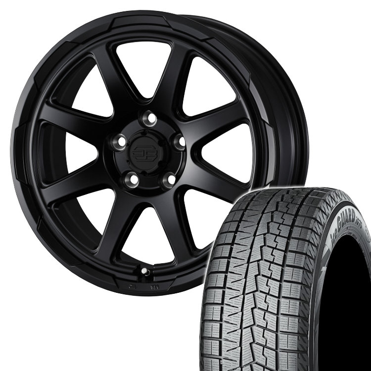 【最大P15倍】WEDS STADTBERGE 17&times;7.0J 5/114.3 +38 セミマットブラック BRIDGESTONE BLIZZAK VRX3 195/60R17 90Qスタッドレスタイヤホイール 4本セット 17インチ 【プリウス 60系 など】｜TIRE SHOP 4U 店