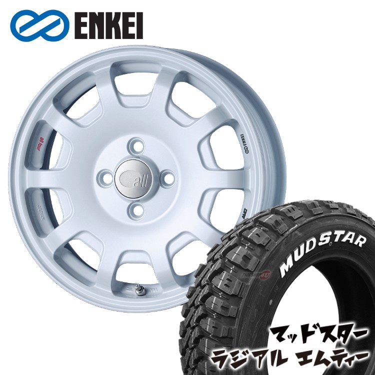 ホイールサ】 165/60R15 15インチ ENKEI allシリーズ オール