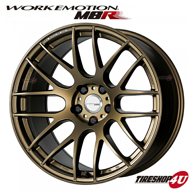 18×9.5J WFT エムエイトアール (アッシュドチタン) EMOTION M8R エモーション ディープテーパー 新品アルミホイール1本価格 (軽量 フローフォーミング) ワーク +12AHG 5/114.3 18インチWORK