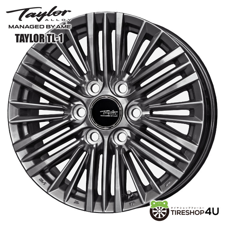 18インチ KYOHO TAYLOR TL118x8.0 6/139.7 +50 ハイパーメタルブラック平座ナット専用サイズ ランドクルーザー300 (3BA-VJA300W) , ランドクルーザー250 (3BA-TRJ250W) , レクサスLX (3BA-VJA310W)等 テイラー 新品アルミホイール1本価格4本購入で送料無料｜TIRE SHOP 4U 店
