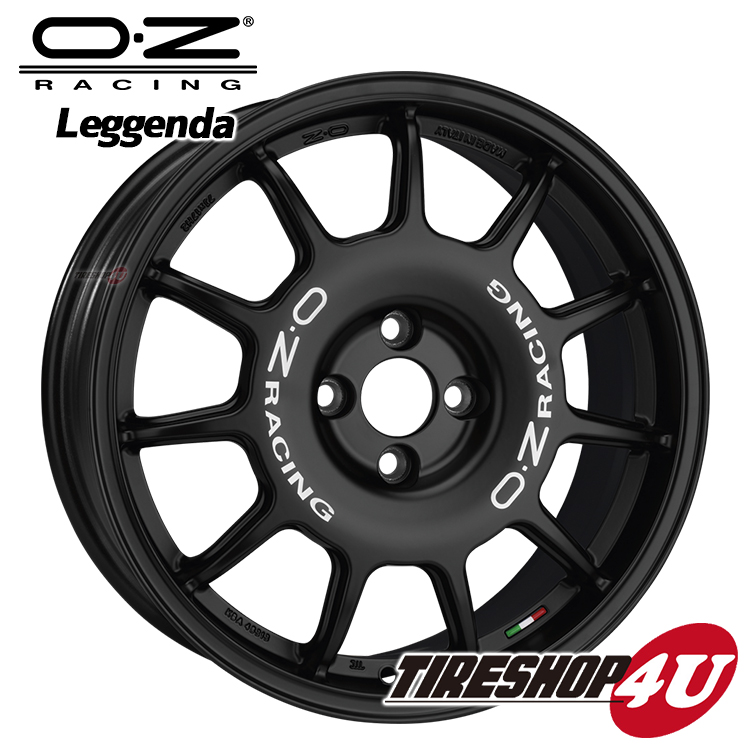 楽天市場 17インチ Oz Leggenda レジェンダ 17x7 0j 4 100 37 Mb マットブラック 1770 Vw Mini 国産車 新品アルミホイール単品1本価格4本購入で送料無料 Tire Shop 4u 楽天市場店