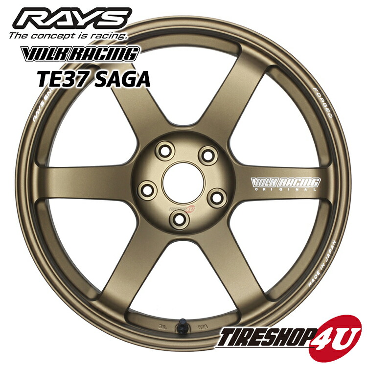 18 Inches Of Rays Volk Racing Te37saga 18 X 95j 51143 22br Bronze Alumite レイズボルクレーシング Te37 Saga Forging New Article Aluminum Wheel One Price