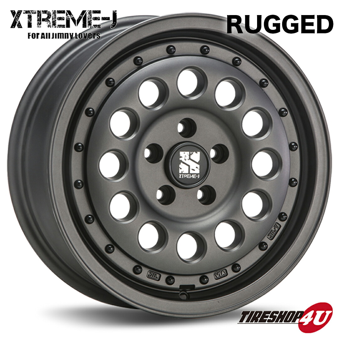 【最大P15倍】MLJ XTREME-J RUGGED 16×6.5J 6/139.7 +38 ガンブラックMONSTA RT HYBRID 215/65R16 109/107Q C RWL サマータイヤホイールセット 4本セット エムエルジェイ エクストリーム-J ラギッド モンスタ R/T ハイブリッド ホワイトレター|TIRE SHOP 4U 店