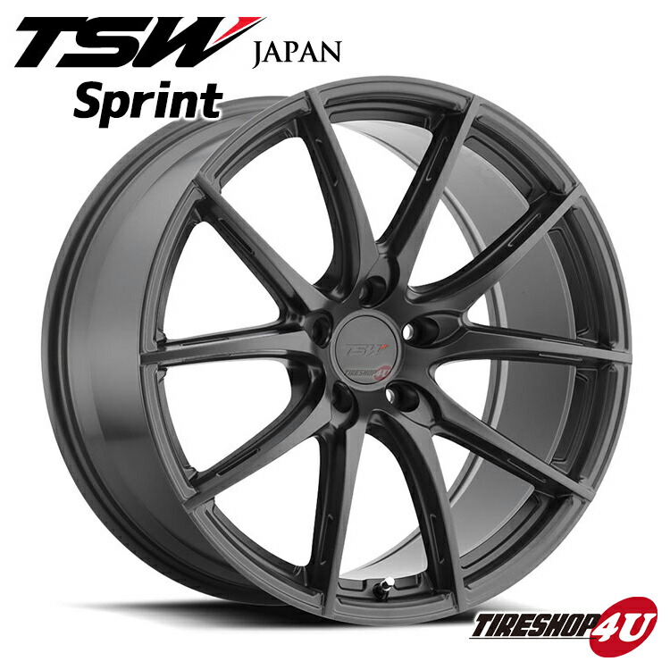 楽天市場 新品アルミホイール1本価格 18インチtsw Sprint スプリント 18 8 5j 5 114 3 30グロスガンメタル 15 Tire Shop 4u 楽天市場店