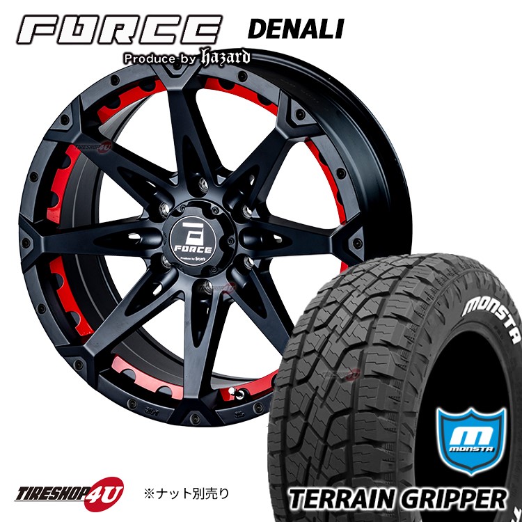 楽天市場】FORCE DENALI 18X8J 6/139.7 +15 マットブラック
