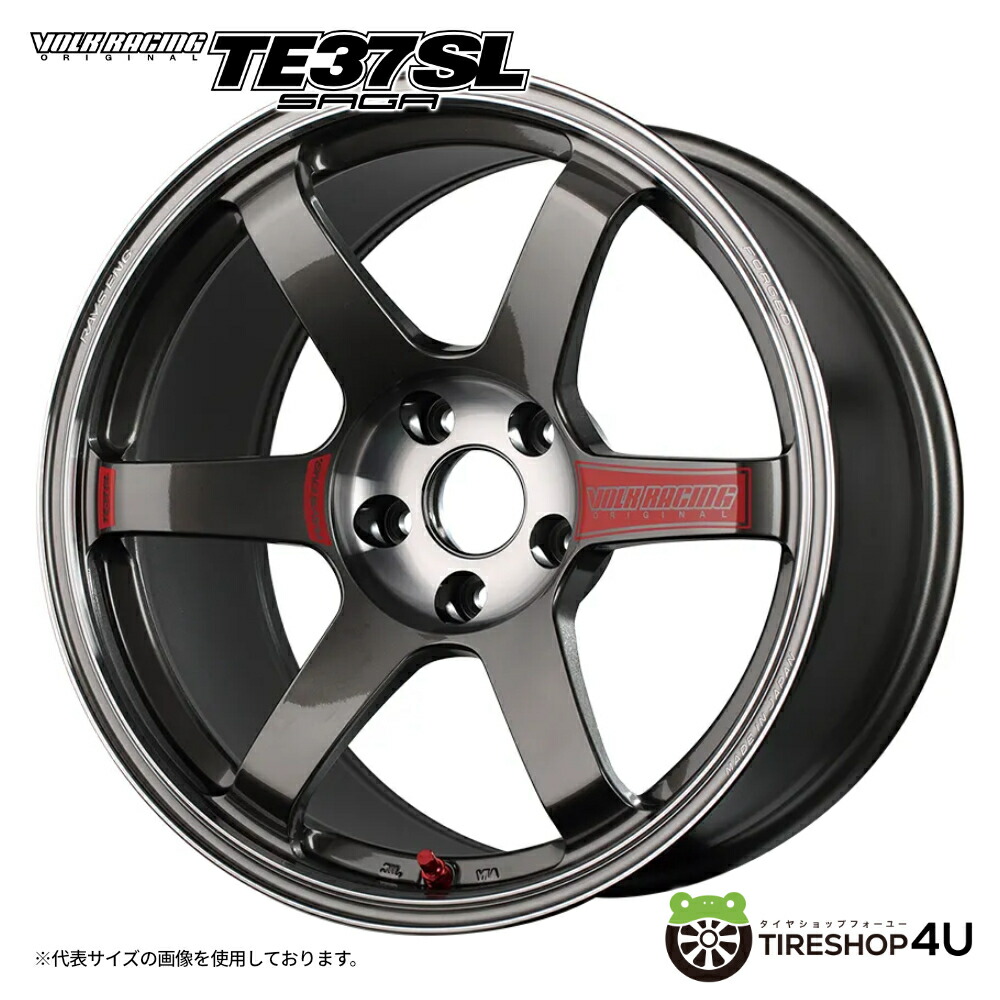 19インチ RAYS VOLK RACING TE37 SAGA SL 19x9.5J 5/112+24 PG プレスドグラファイト レイズ ボルクレーシング TE37 サーガ ＳＬ ホイール単品1本価格[4本購入で送料無料]