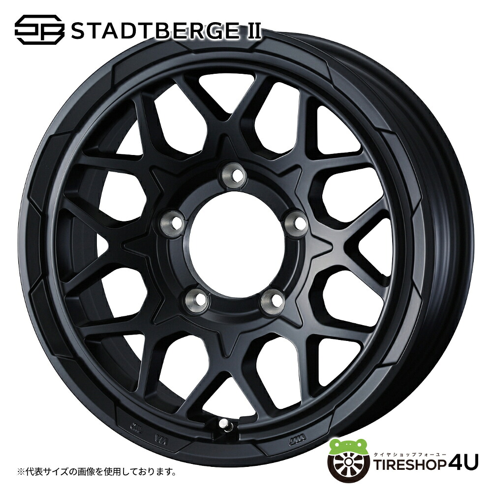 15インチ WEDS WEDS ADVENTURE STADTBERGE2 15x6.0J 5/139.7+0 MBK セミマットブラック ウェッズ ウェッズアドベンチャー スタッドベルク2 ホイール単品1本価格[4本購入で送料無料] ジムニーシエラ シエラ ワイド JB74W JB43W jimny sierra ノマド JC74W 5ドア