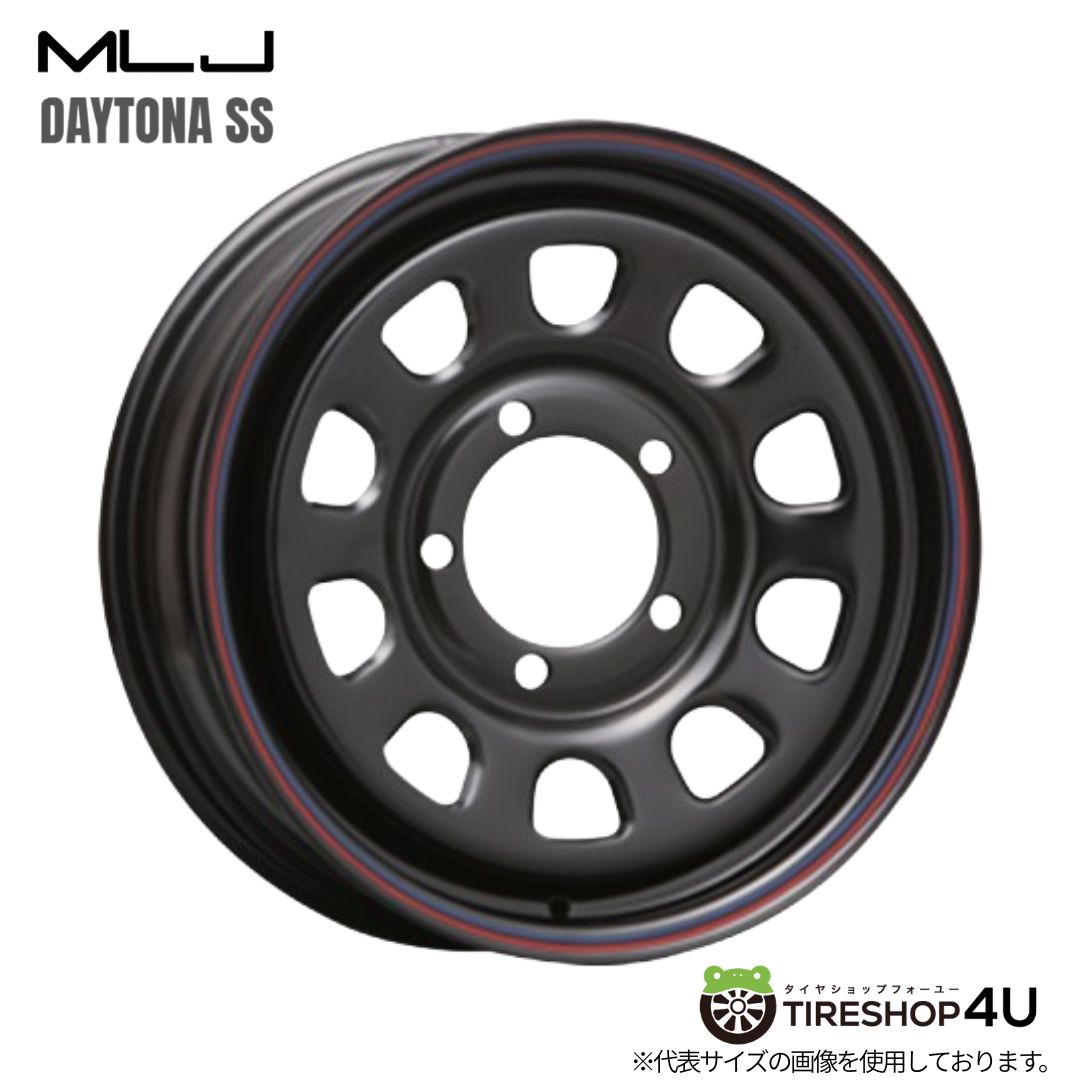 【最大P15倍】15インチ MLJ DAYTONA SS15x6.0J 5/139.7+0 エムエルジェイ デイトナエスエスホイール単品1本価格[4本購入で送料無料]ジムニーシエラ ノマド JB74 JC74 ※純正センターキャップ対応｜TIRE SHOP 4U 店