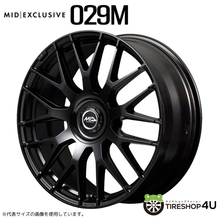 【最大P25倍】20インチ MARUKA MID EXCLUSIVE 029M 20x8.5J 10/108&114.3+38 セミグロスブラック ミッドエクスクルーシブ 029M ホイール単品1本価格[4本購入で送料無料] 5-108 VOLVO：V60
