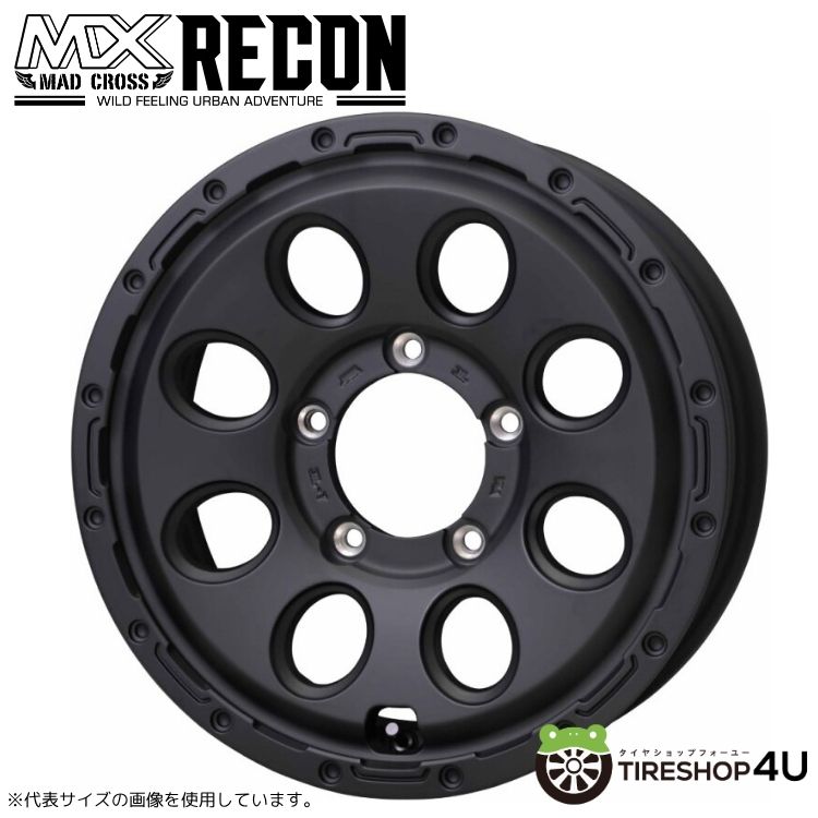 【最大P15倍】16インチ HOTSTUFF MAD CROSS RECON16x5.5J 5/139.7 +20 マッドクロス リーコンホイール単品1本価格[4本購入で送料無料]ジムニー JB64｜TIRE SHOP 4U 店