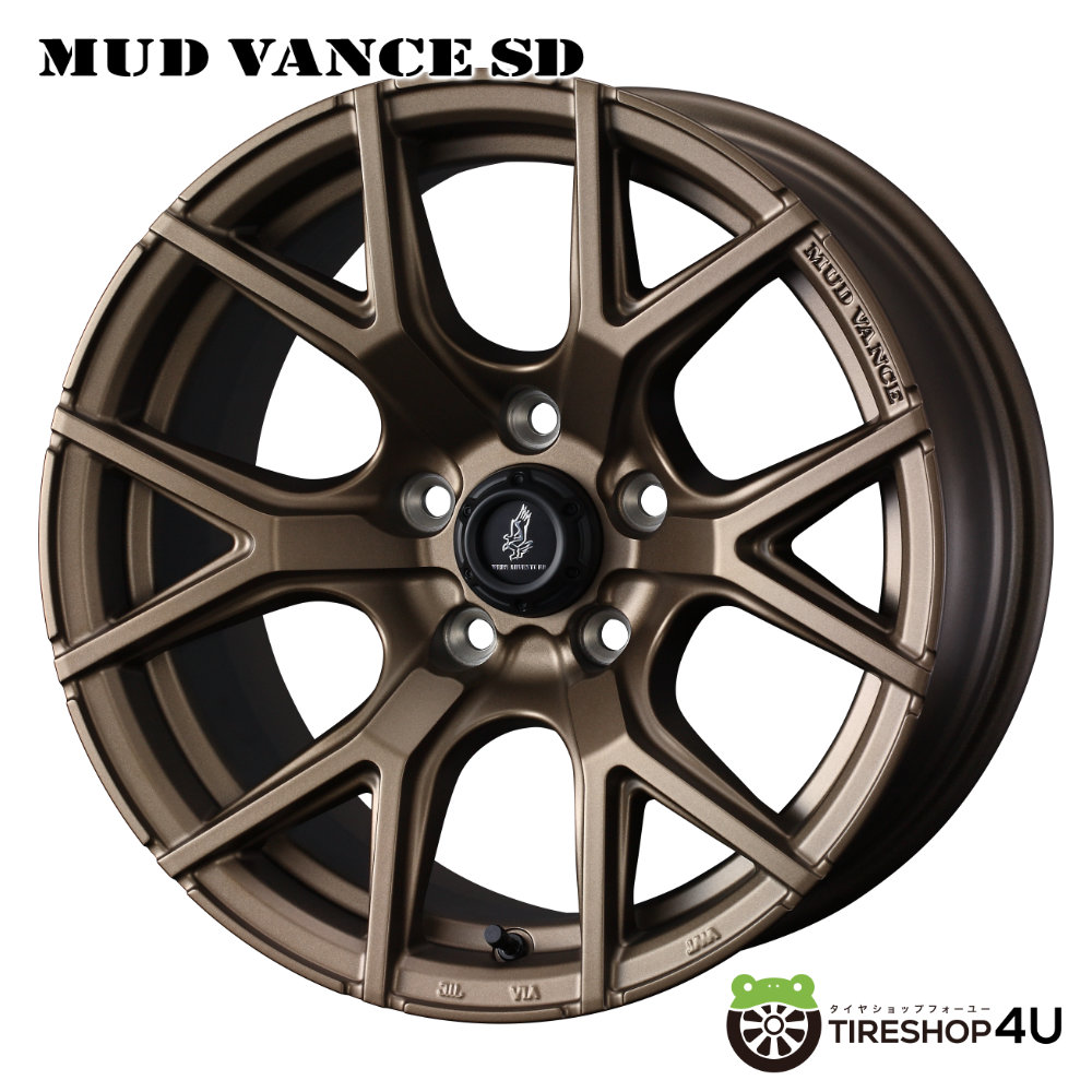 16インチ WEDS ADVENTURE MUD VANCE SD 16x7.0J 5/114.3 +35 FBR フルマットブロンズ ウェッズ アドベンチャー マッドヴァンス マッドバンス デリカD5 RAV4 他SUV 新品アルミホイール1本価格 [4本購入で送料無料]