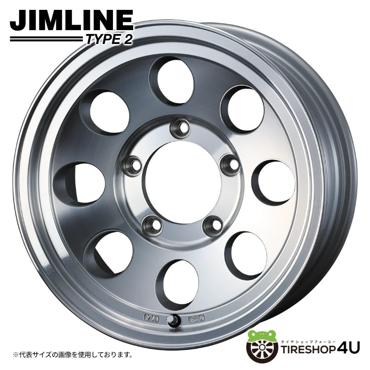【最大P15倍】【即納】16インチ WEDS JIMLINE TYPE2 16x8.0J 5/150 +0 POL ポリッシュウェッズ ジムライン タイプ2 復刻ランドクルーザー70（GRJ76K/5H150）バン新品アルミホイール1本価格 [4本購入で送料無料]｜TIRE SHOP 4U 店