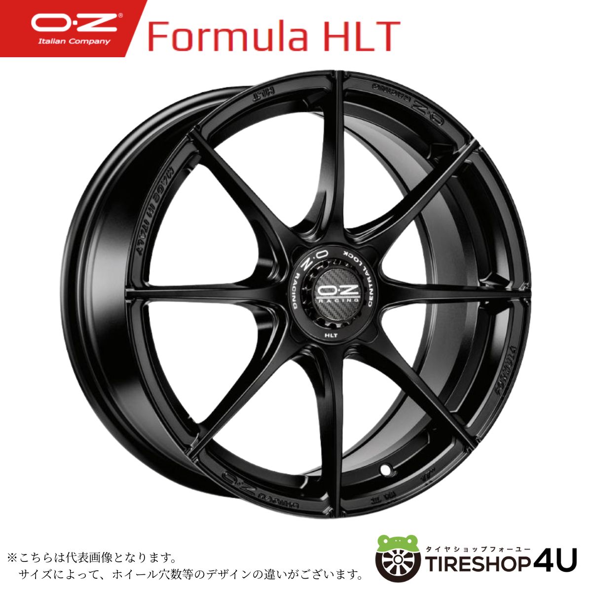 【最大P25倍】17インチ OZ Racing i-TECH FORMULA HLT 17x7.0J 4/98 +37 Matt Black オーゼットレーシング フォーミュラHLT マットブラック 新品アルミホイール1本価格 [4本購入で送料無料]