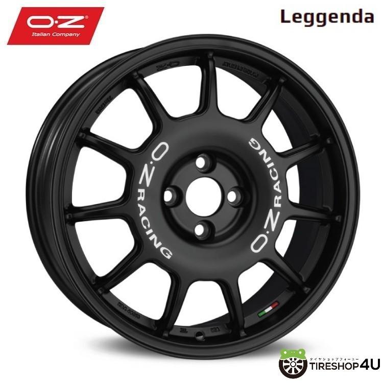 【最大P15倍】17インチ OZ Racing Sport LEGGENDA 17x7.0J 4/100 +30 Matt Blackオーゼットレーシング レジェンダ マットブラック新品アルミホイール1本価格 [4本購入で送料無料]｜TIRE SHOP 4U 店