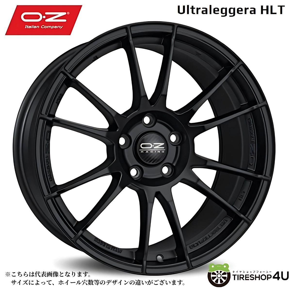 【最大P25倍】20インチ OZ Racing i-TECH ULTRALEGGERA HLT 20x11.5J 5/130 +70 Matt Black オーゼット ウルトラレッジェーラHLT マットブラック 新品アルミホイール1本価格 [4本購入で送料無料]