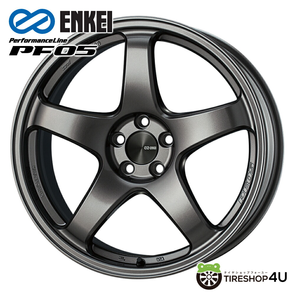 【最大P25倍】16インチ ENKEI Performance Line PF05 16x6.5J 4/100 +50 DS ダークシルバー エンケイ パフォーマンスライン 新品アルミホイール1本価格 [4本購入で送料無料] 18,796円