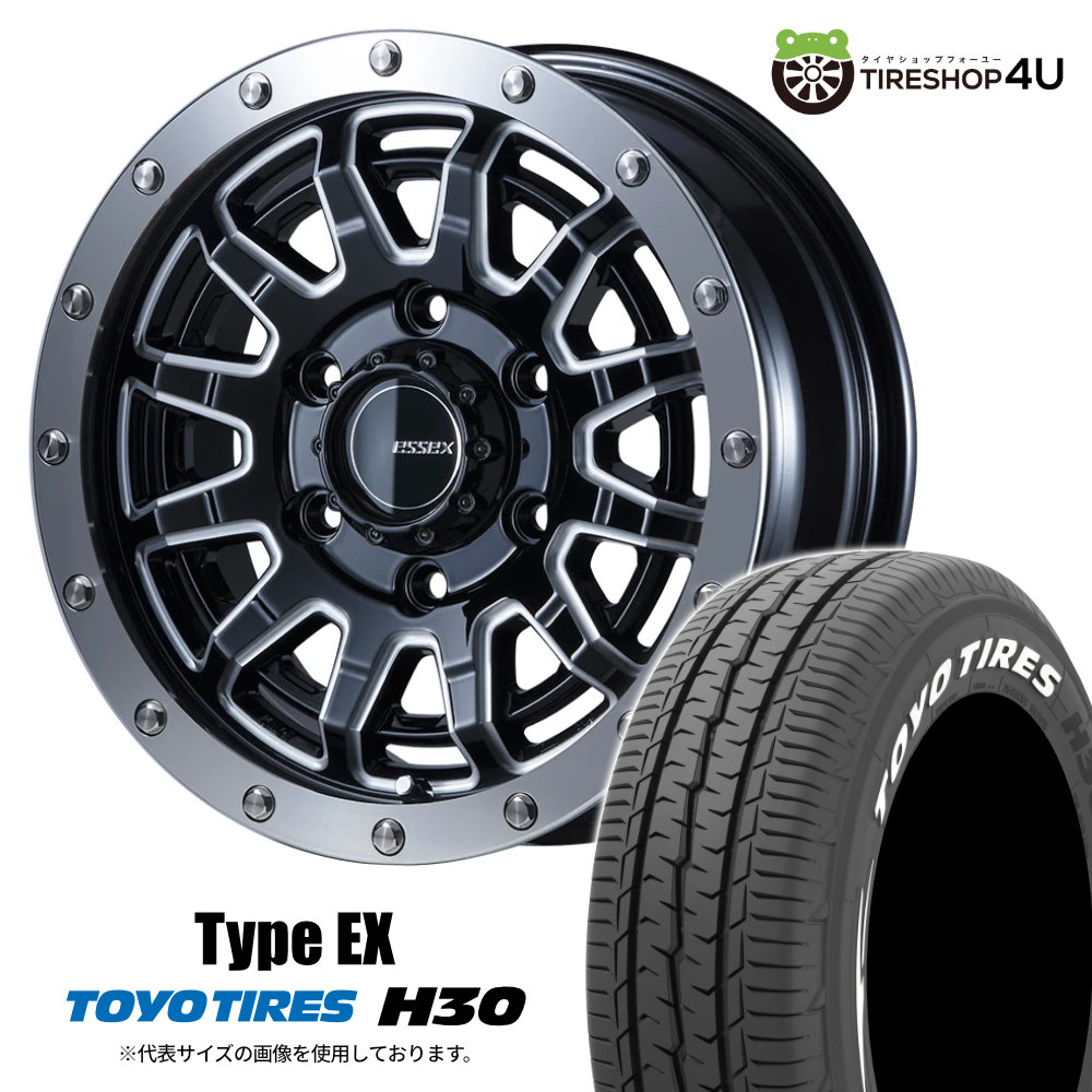 楽天市場】ESSEXタイヤホイール4本セット□EX−15インチ 6J＋33