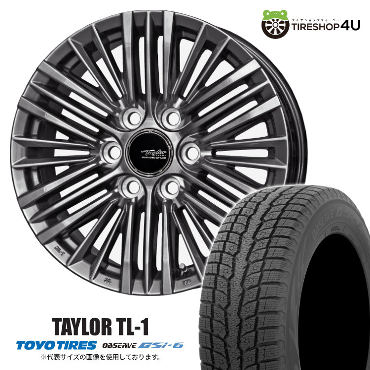 【最大P15倍】【取付対象】KYOHO TAYLOR TL-1 18&times;8J 6/139.7 50 ハイパーメタルブラック TOYO OBSERVE GSi-6 265/65R18 116Q XL 2025年製 スタッドレスタイヤホイール 4本セット 18インチ 【ランドクルーザー 300系 250系 LEXUS LX GX 専用設計】｜TIRE SHOP 4U 店