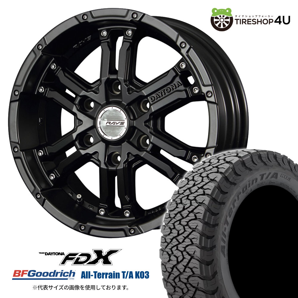 RAYS DAYTONA FDX-F6 + BFGoodrichオフロードタイヤ RAYS DAYTONA FDX-F6 + BFGoodrichオフロードタイヤ - メルカリ