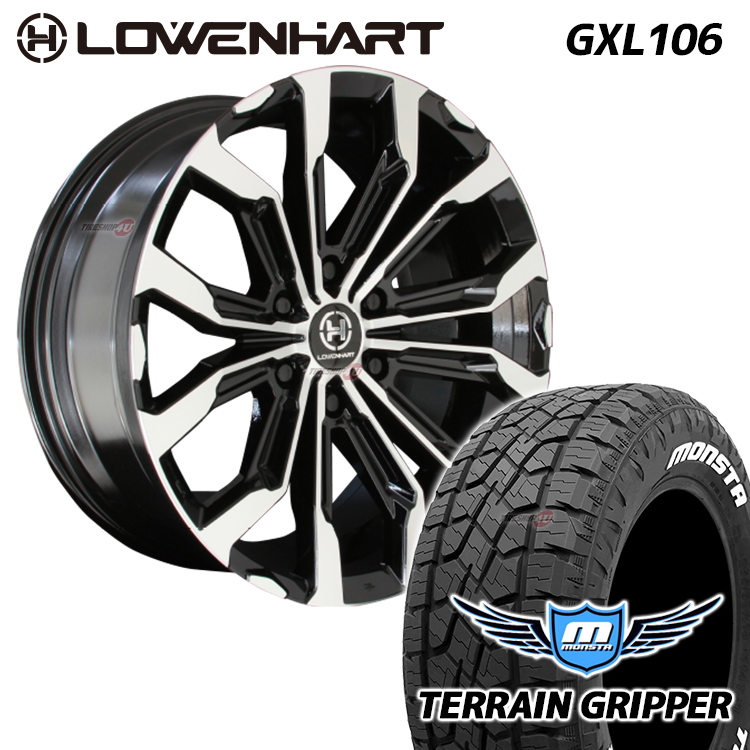 楽天市場】取付対象 LOWENHART GXL106 20x8.5J 6/139.7 +20 GBP MONSTA