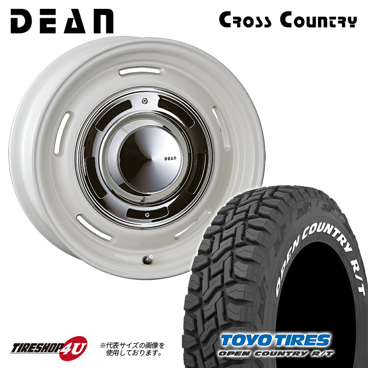 【楽天市場】取付対象 15インチクリムソン DEAN クロスカントリー ディーン 15×4.5J ET43 ホワイトマッドスター MUDSTAR  M/T 165/60R15 ホワイトレター マッドタイヤ 新品タイヤホイール4本セット価格 ハスラー キャストアクティバ カスタム軽 ...