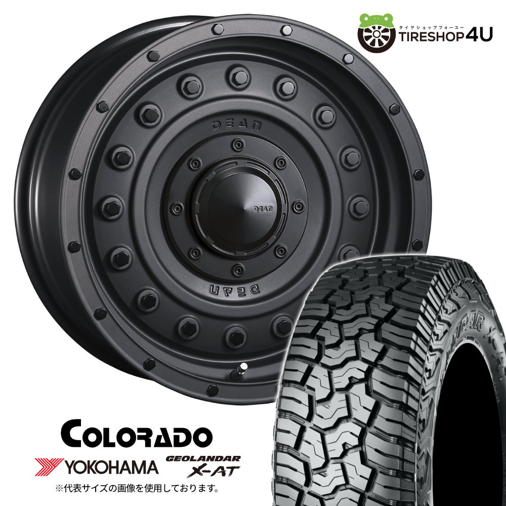 CRIMSON DEAN COLORADO 17×8.0J 6/139.7 +20 ブラック YOKOHAMA GEOLANDAR X-AT G016 265/65R17 120/117Q LT サマータイヤホイール 4本セット 17インチ クリムソン コロラド ヨコハマ ジオランダー 【 ハイラックス トライトン 】