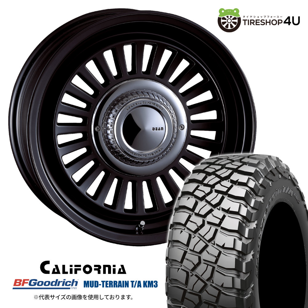 【最大P25倍】CRIMSON DEAN CALIFORNIA 17×7.5J 6/139.7 +20 マットブラック BFGoodrich Mud-Terrain T/A KM3 265/70R17 121/118Q LT サマータイヤホイール 4本セット 17インチ クリムソン カリフォルニア BFグッドリッチ 【 プラド トライトン 】