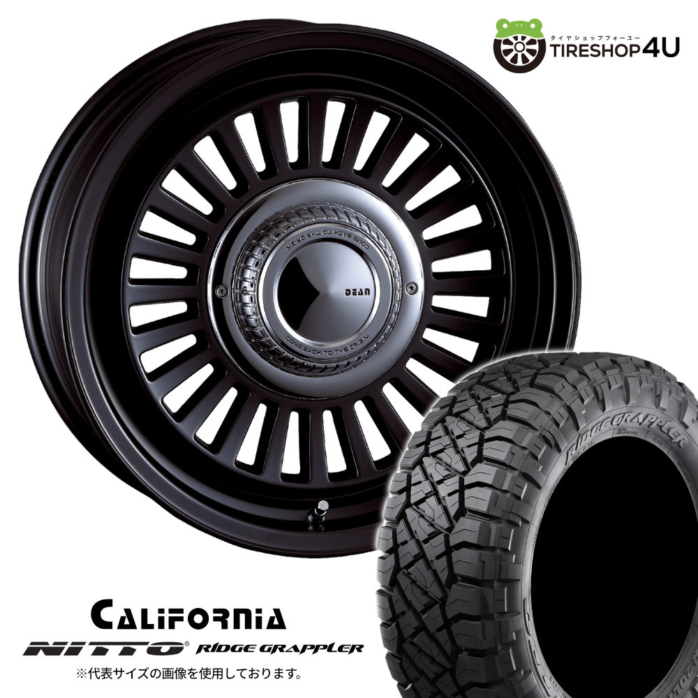 【最大P25倍】CRIMSON DEAN CALIFORNIA 17×7.5J 6/139.7 +20 マットブラック NITTO RIDGE GRAPPLER 285/70R17 121/118Q LT サマータイヤホイール 4本セット 17インチ クリムソン カリフォルニア ニットー リッジグラップラー 【 FJクルーザー 】