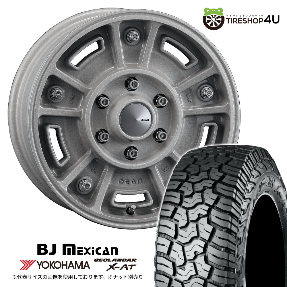 【取付対象】 CRIMSON DEAN BJ Mexican 16×6.5J 6/139.7 +25 ショットクリア YOKOHAMA GEOLANDAR X-AT G016 265/75R16 LT 123/120Q サマータイヤホイール 4本セット 16インチ クリムソン BJメキシカン ヨコハマ ジオランダー 【 FJクルーザー など】