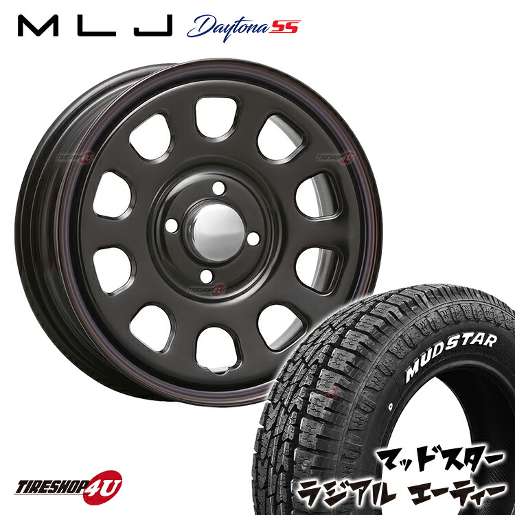 楽天市場】XTREME-J KK03 13x4.00B 4/100 +43 サテンブラック MUDSTAR