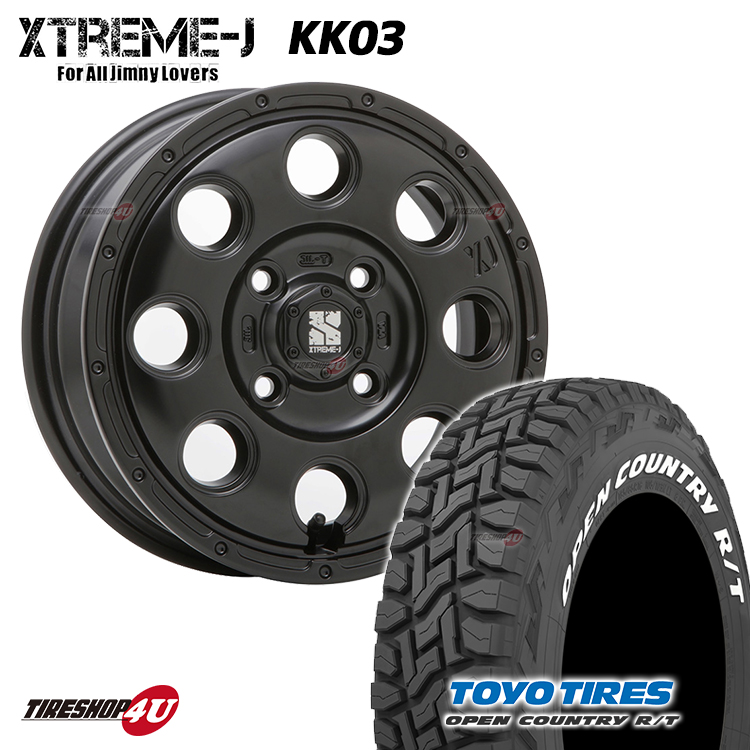 楽天市場】XTREME-J KK03 15x4.5 4/100 +45 サテンブラックミルド TOYO 