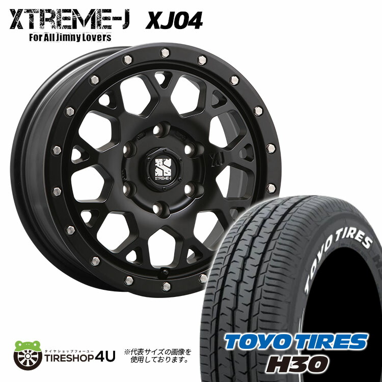 BF Goodrich＋ホイールXTREME-J XJ04 4本セット XTREME-J XJ04 14x4.5J 4/100 ET43 グロスブラックマシーン