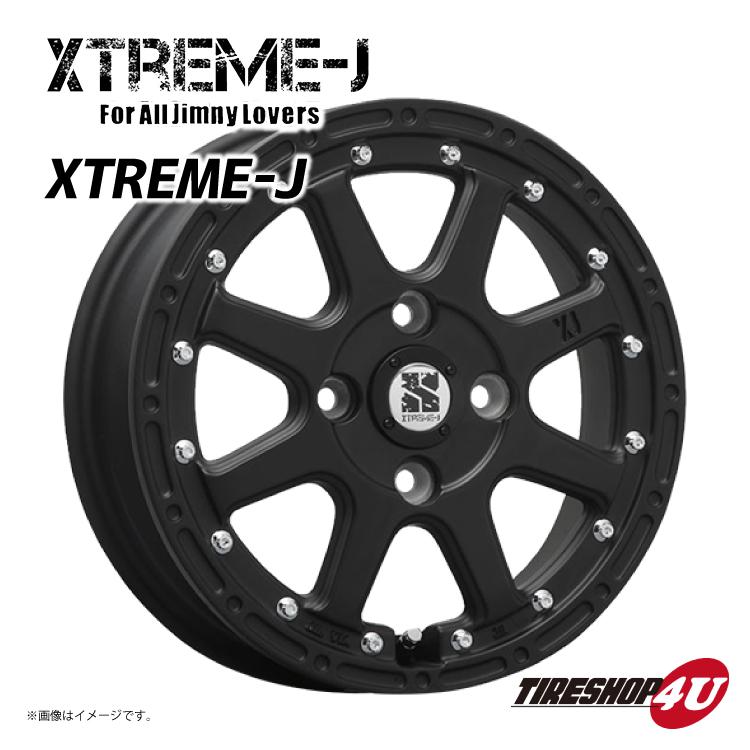 楽天市場】【取付対象】 XTREME-J 14x4.5J 4/100 +43 フラットブラック 