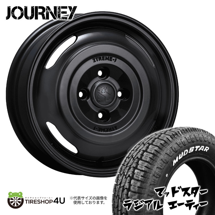 タイヤ・ホイール mojoji 4/4 楽天市場】【取付対象】MLJ XTREME-J JOURNEY 14×4.5J 4/100 +43