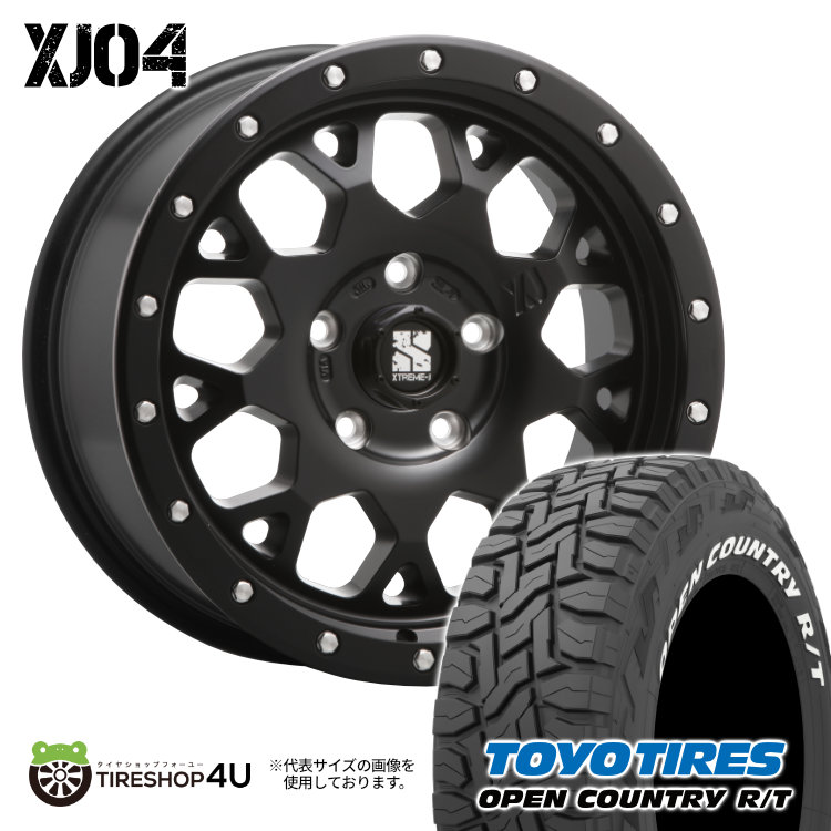 【楽天市場】新品 タイヤホイール 4本セット デリカD5 RAV4 など MLJ XTREME-J XJ04 16X7.0J 5/114.3 +35  7J サテンブラック Comforser CF3000 235/70R16 LT ブラックレター おすすめ輸入タイヤ 16インチ エクストリームJ  コンフォーサー M/T オフ ...