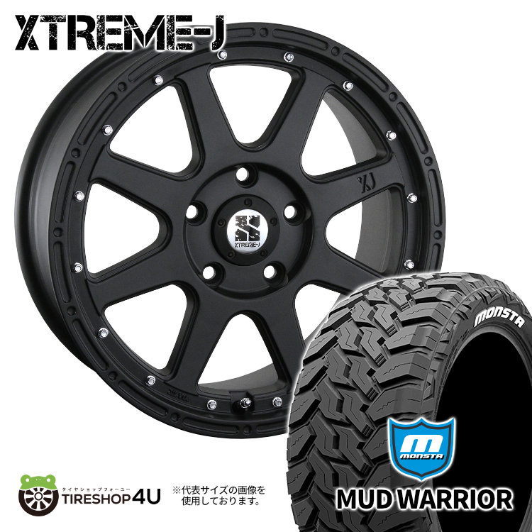 MLJ XTREME-J 18㌅ MONSTA265/60/18 タイヤホイール 楽天市場】【取付対象】 新品 タイヤホイール 4本セット 18インチ MLJ