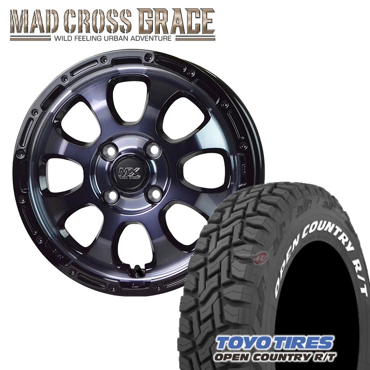 【楽天市場】MAD CROSS GRACE 14x4.5J 4/100 +45 ブロンズ