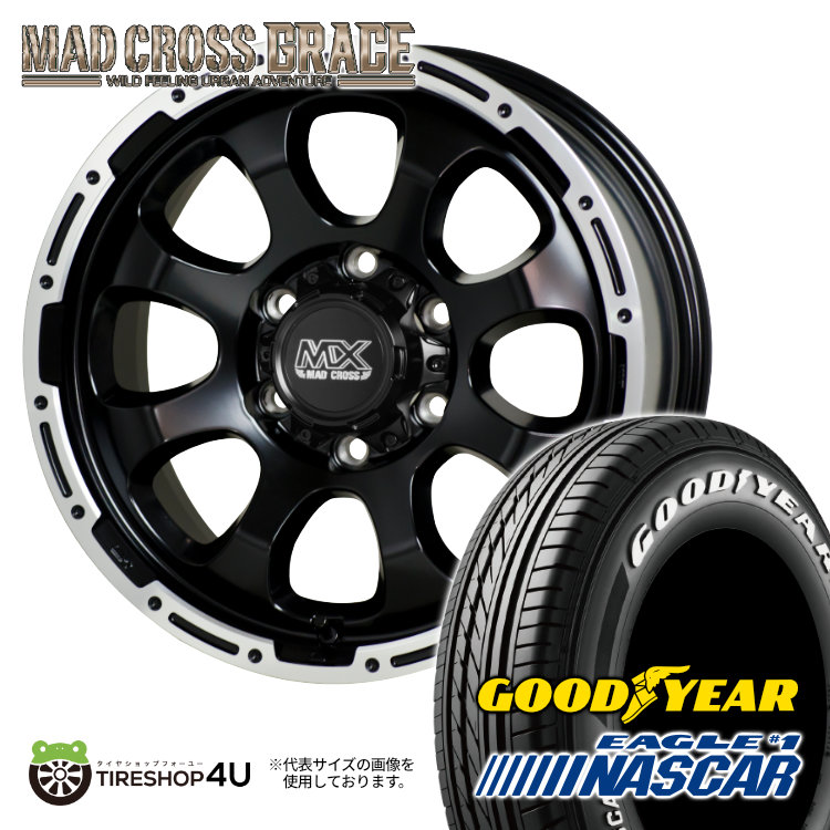 楽天市場】MAD CROSS GRACE 17X6.5J 6/139.7 +38 セミグロス